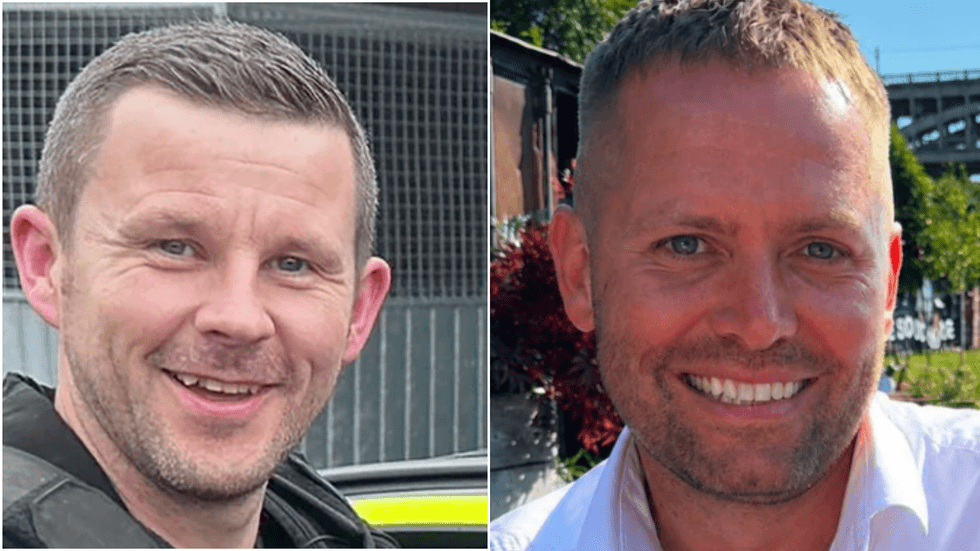 PC Tom Clough and PC Matthew Blades