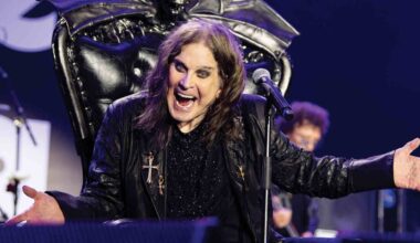 Ozzy Osbourne performing at the Back To The Beginning show in July 2025