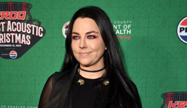 Amy Lee at a press event
