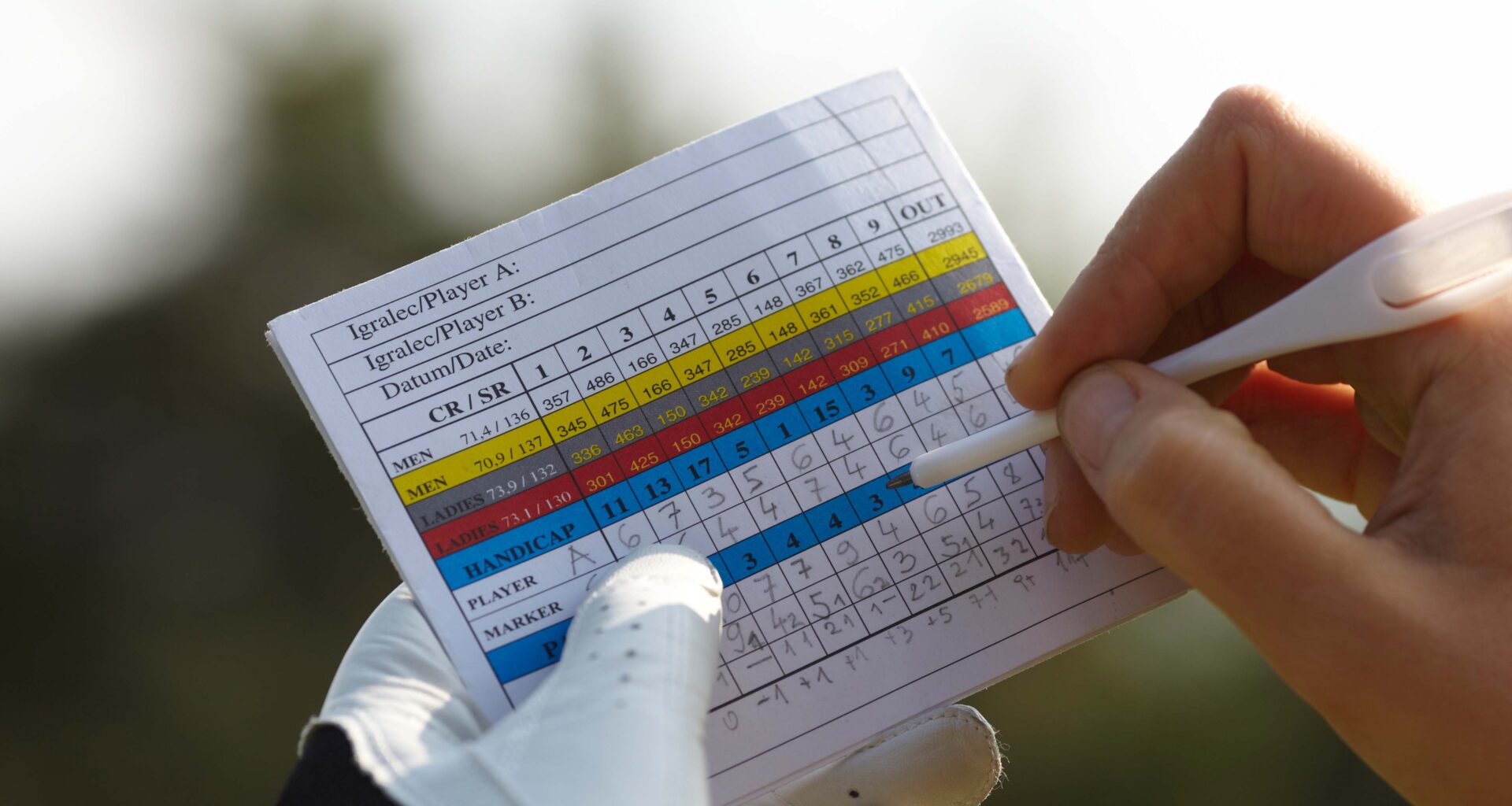foursomes Golfers at a green