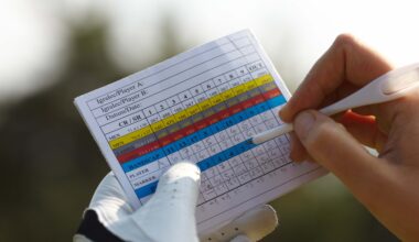 foursomes Golfers at a green