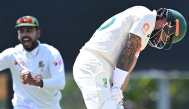 Jake Weatherald has been dropped by Australia ahead of the second Test against Bangladesh