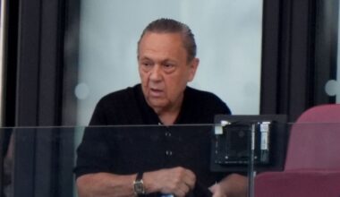 Former West Ham United chairman David Sullivan attended the Carabao Cup first-round tie against Portsmouth at the London Stadium