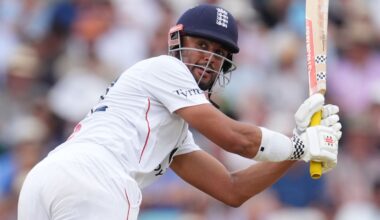 Emilio Gay was twice out for a duck batting for a County Select XI against Pakistan in Beckenham