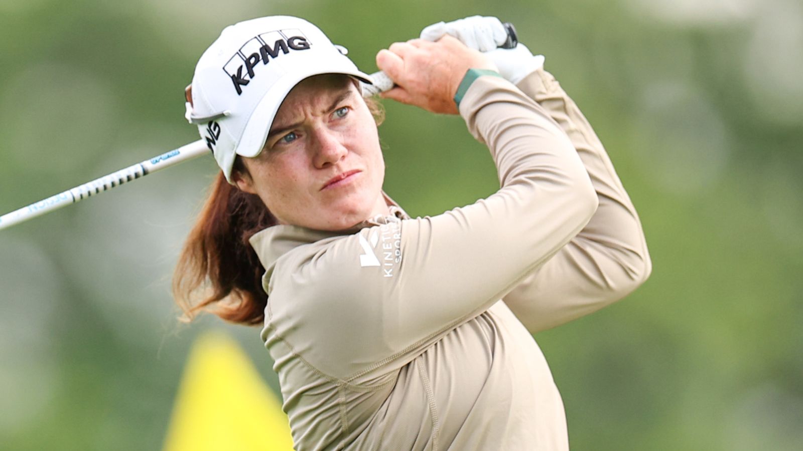 Leona Maguire led a strong Irish contingent at The K Club and finished in fourth place (AP Images)