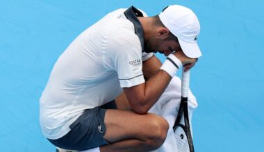 Novak Djokovic struggled with the heat during his second-round defeat to Thiago Agustin Tirante at the 2026 Cincinnati Open