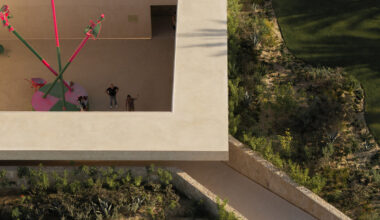sordo madaleno sinks open-air art gallery four meters in los cabos