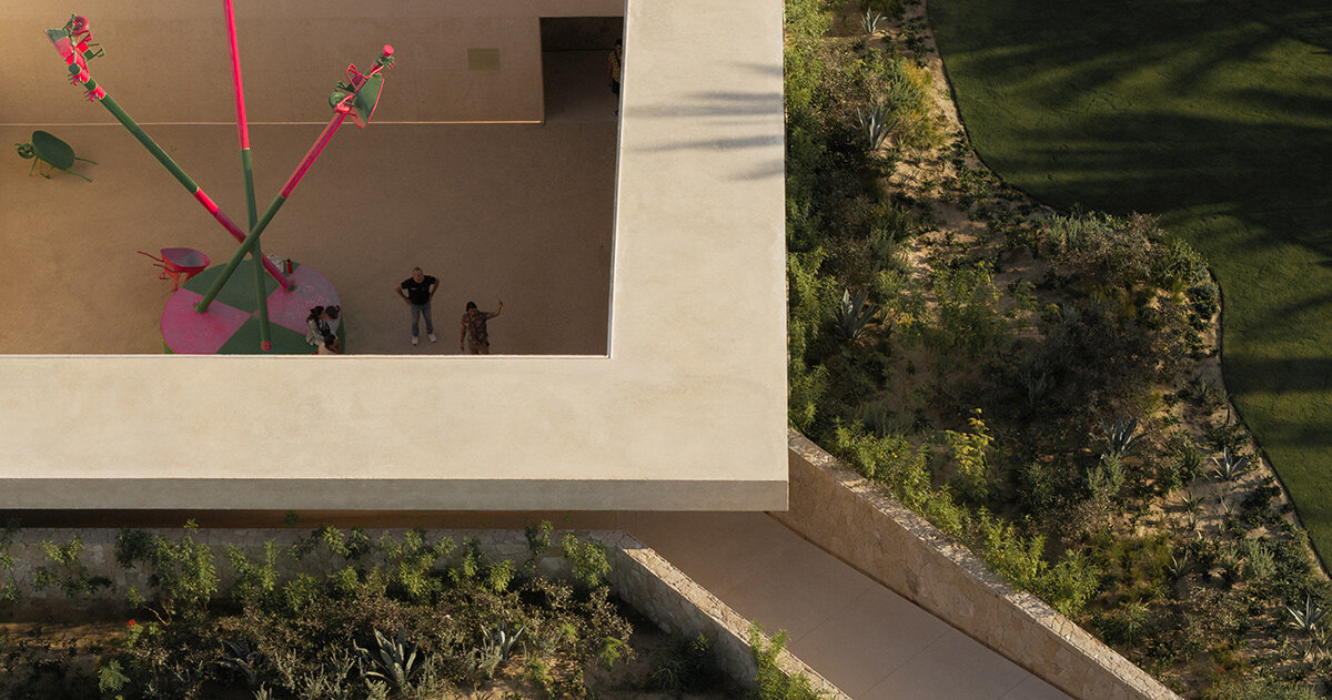 sordo madaleno sinks open-air art gallery four meters in los cabos