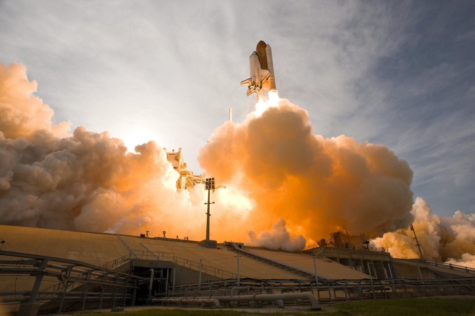 NASA's first Space Shuttle launch lost 16 heat shield tiles and damaged 148 more before it even left the ground, not from any failure, but from the shock wave of its own engines bouncing back off the launch pad