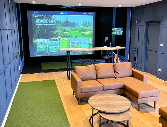 The new venue has different speed putting strips as well as the simulator