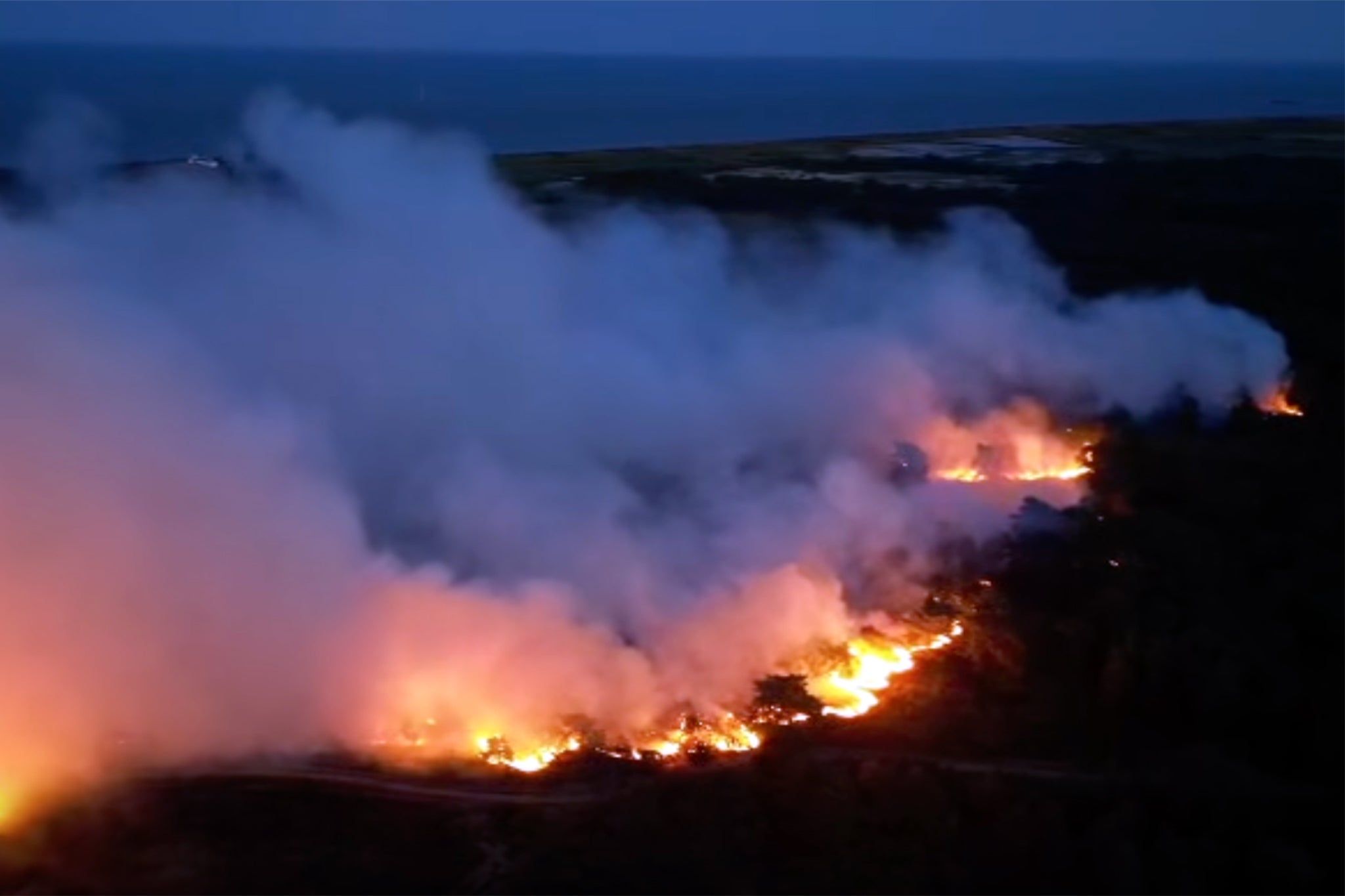 A huge wildfire in Suffolk has sent clouds of smoke into the air this week