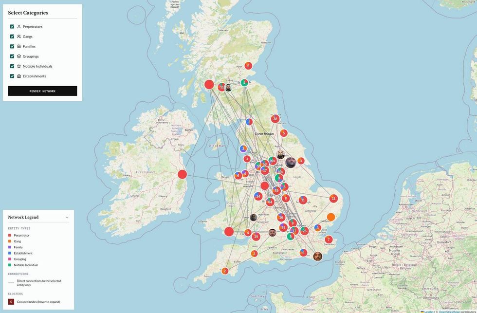 The full map published by Network Map