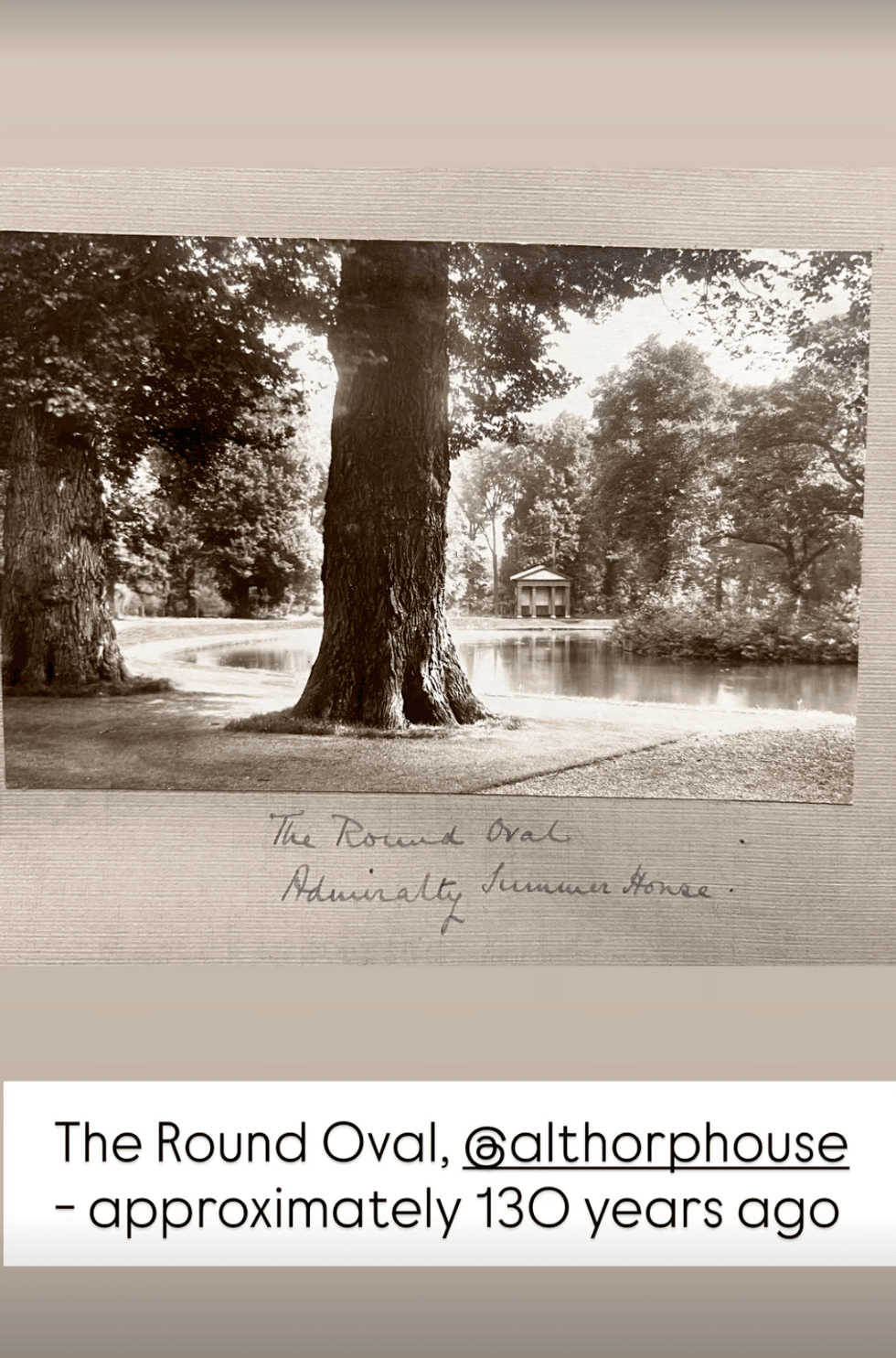 The Round Oval, 150 years ago