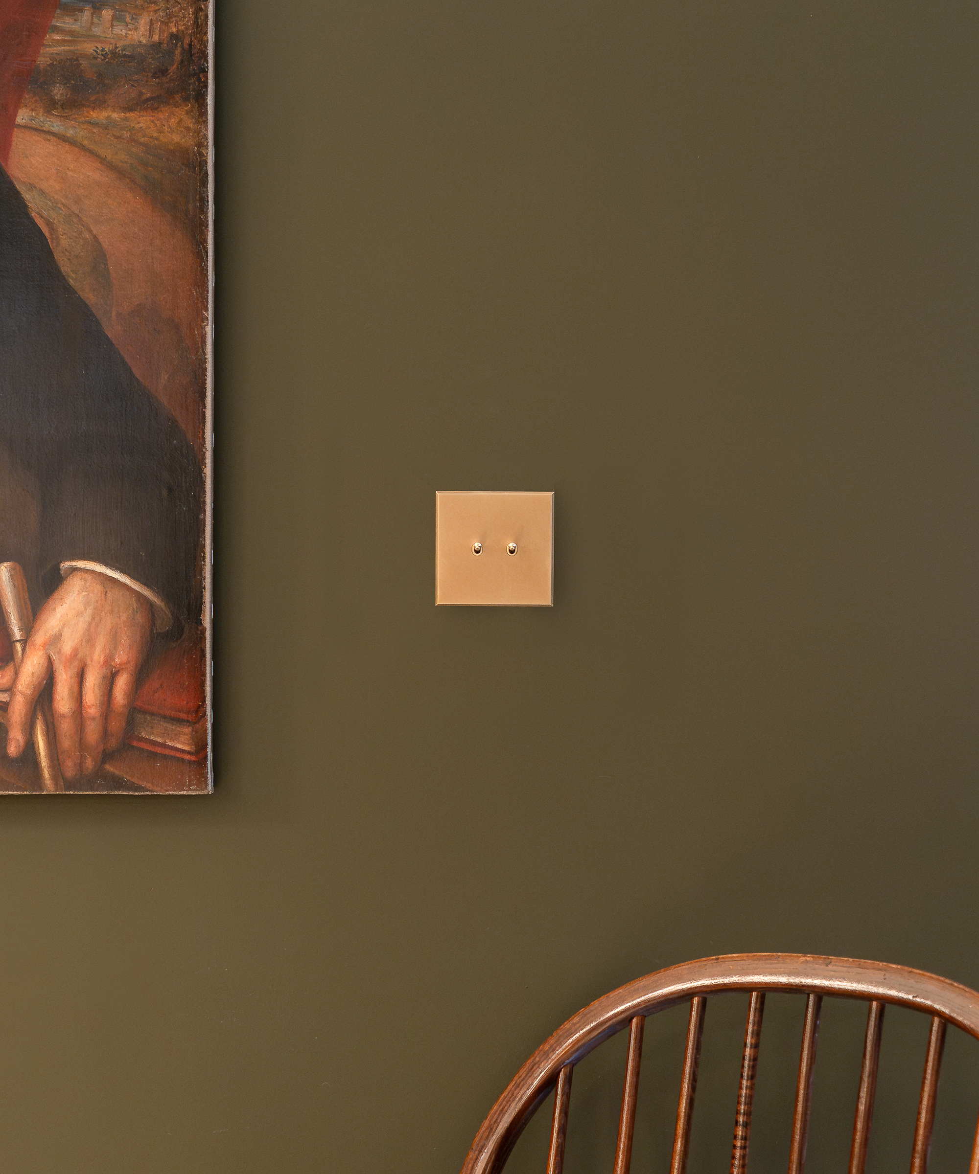 light switch on a wall