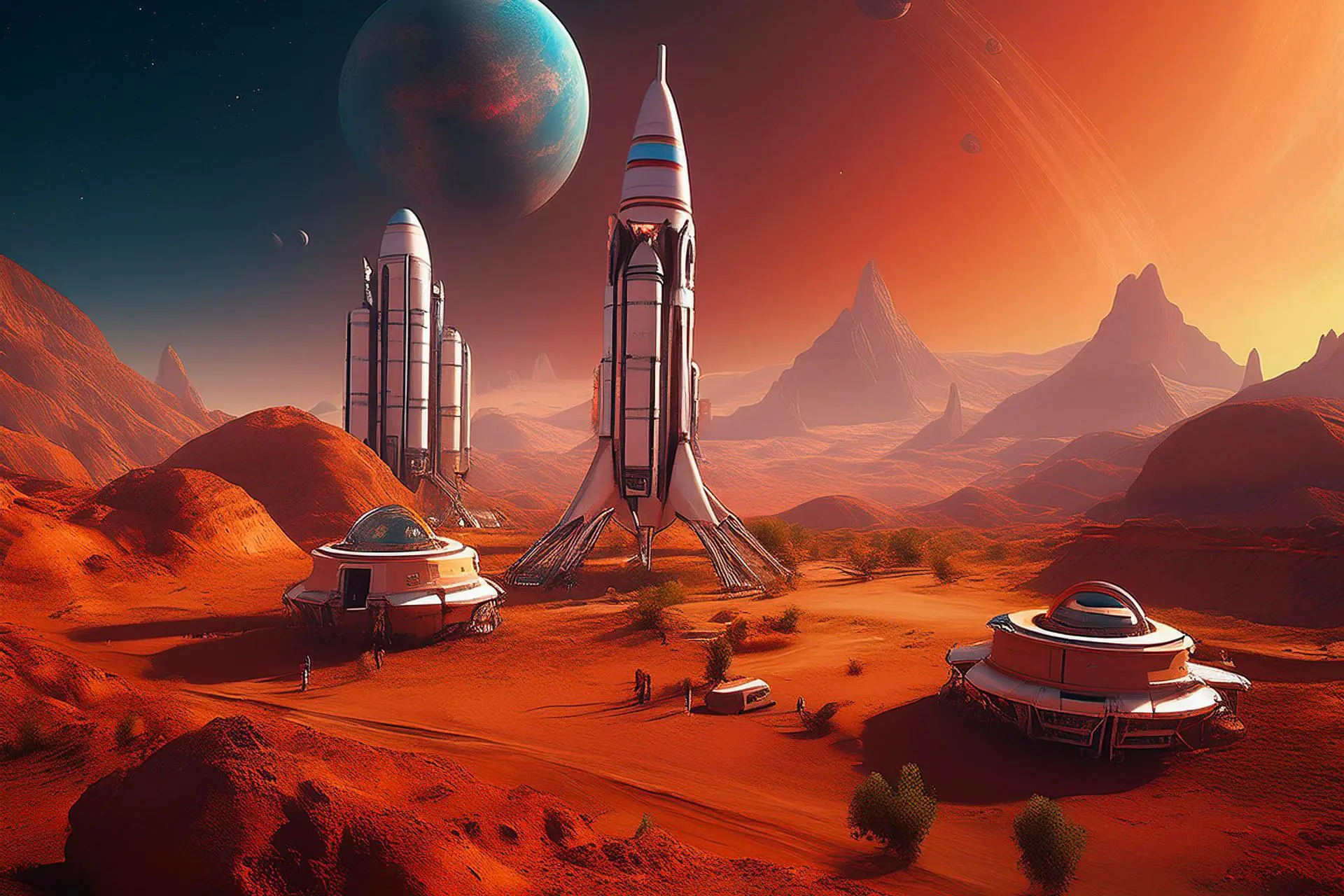 Illustrative image of a mission to Mars.