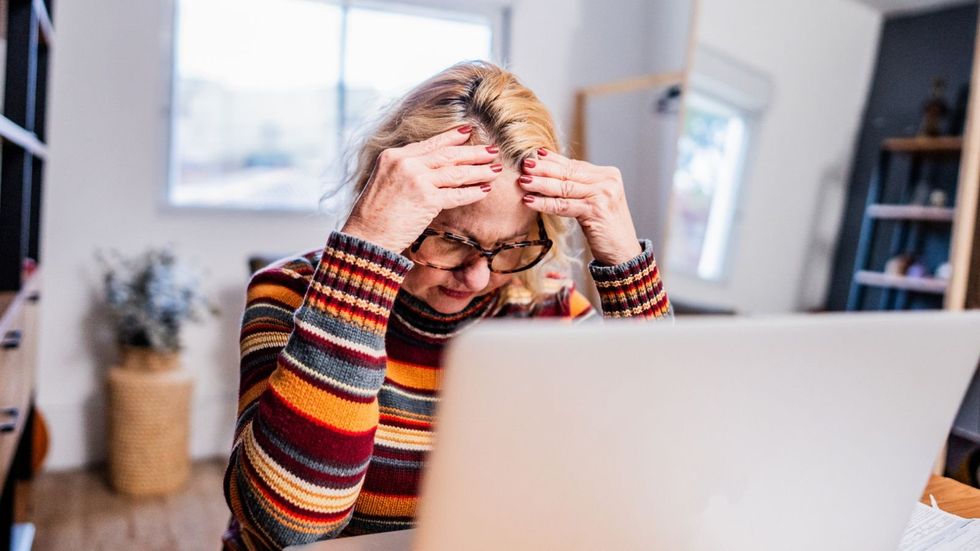 Woman looking worried