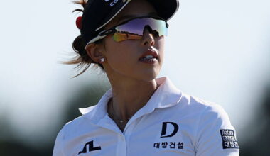 Yealimi Noh in action during the third round of the AIG Women