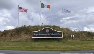 Three women charged over offences on Trump's golf course