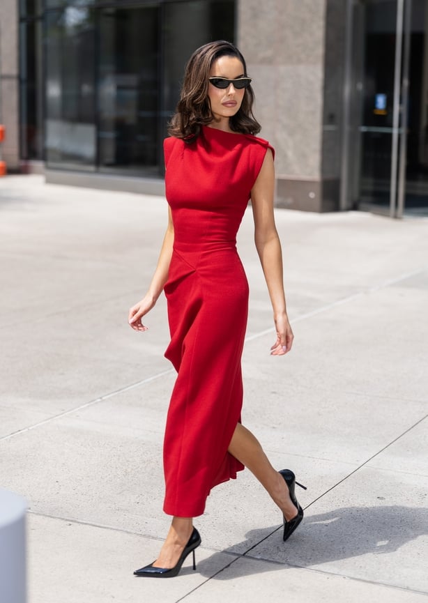 Maura Higgins is seen in Battery Park City on July 29, 2026 in New York City