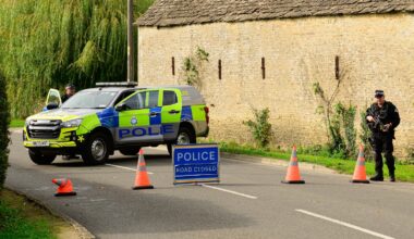 Several arrests at UK air base as major incident declared