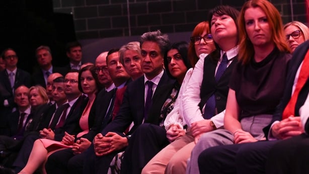 Cabinet members attend as British Prime Minister and Labour Party leader Andy Burnham delivers a speech during the Labour Party Annual Conference at ACC Liverpool in Liverpool, United Kingdom, on September 29, 2026