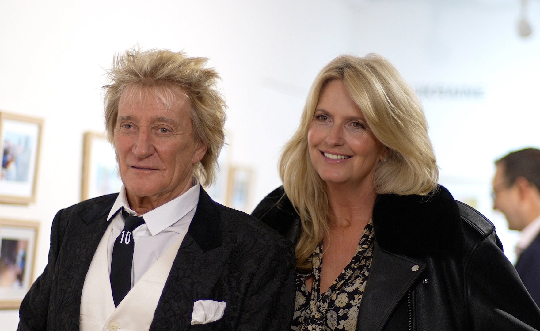 Rod Stewart with wife Penny Lancaster, whom he married in 2007