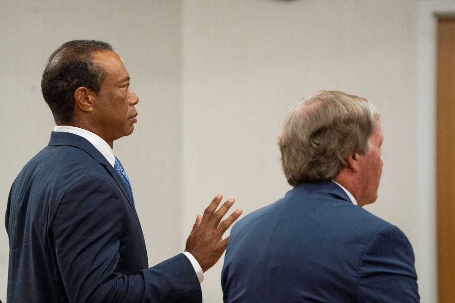 Tiger Woods in the courtroom for his plea hearing