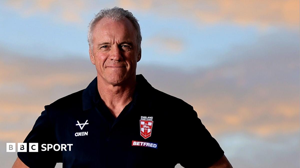 Brian McDermott in a black England branded polo shirt