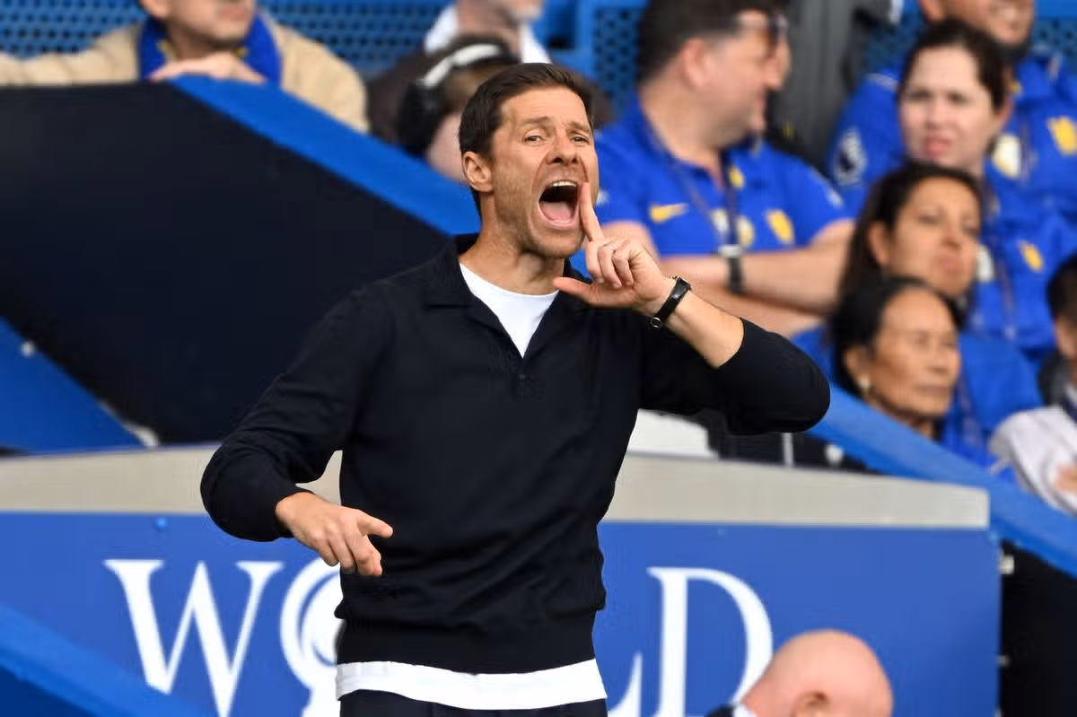 Xabi Alonso during the Premier League 2026/27 match between Chelsea FC and Brighton & Hove Albion at Stamford Bridge.