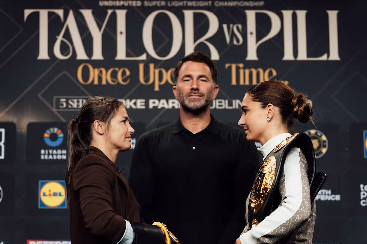 Katie Taylor takes on Flora Pili at Croke Park