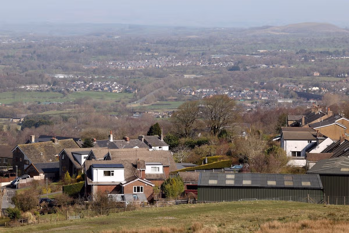 Views across Whalley, Clitheroe and the Ribble Valley