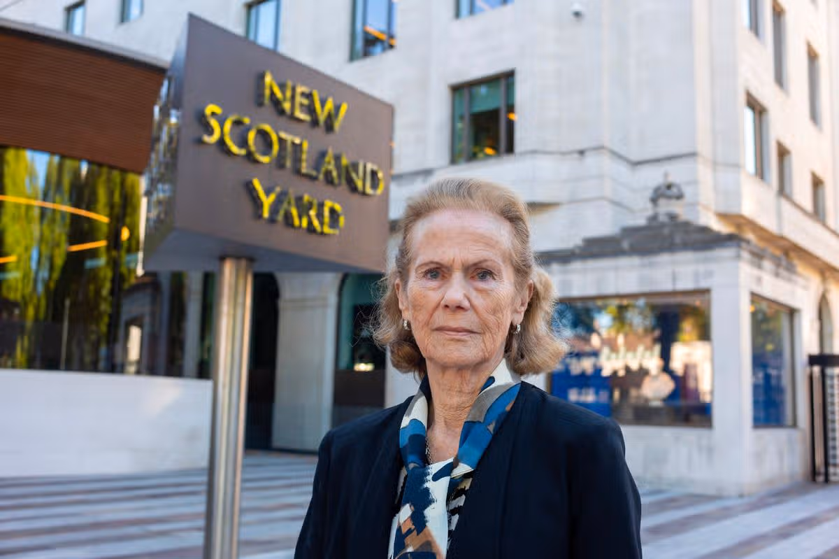 Sheila Blanco outside Scotland Yard following her meeting last week