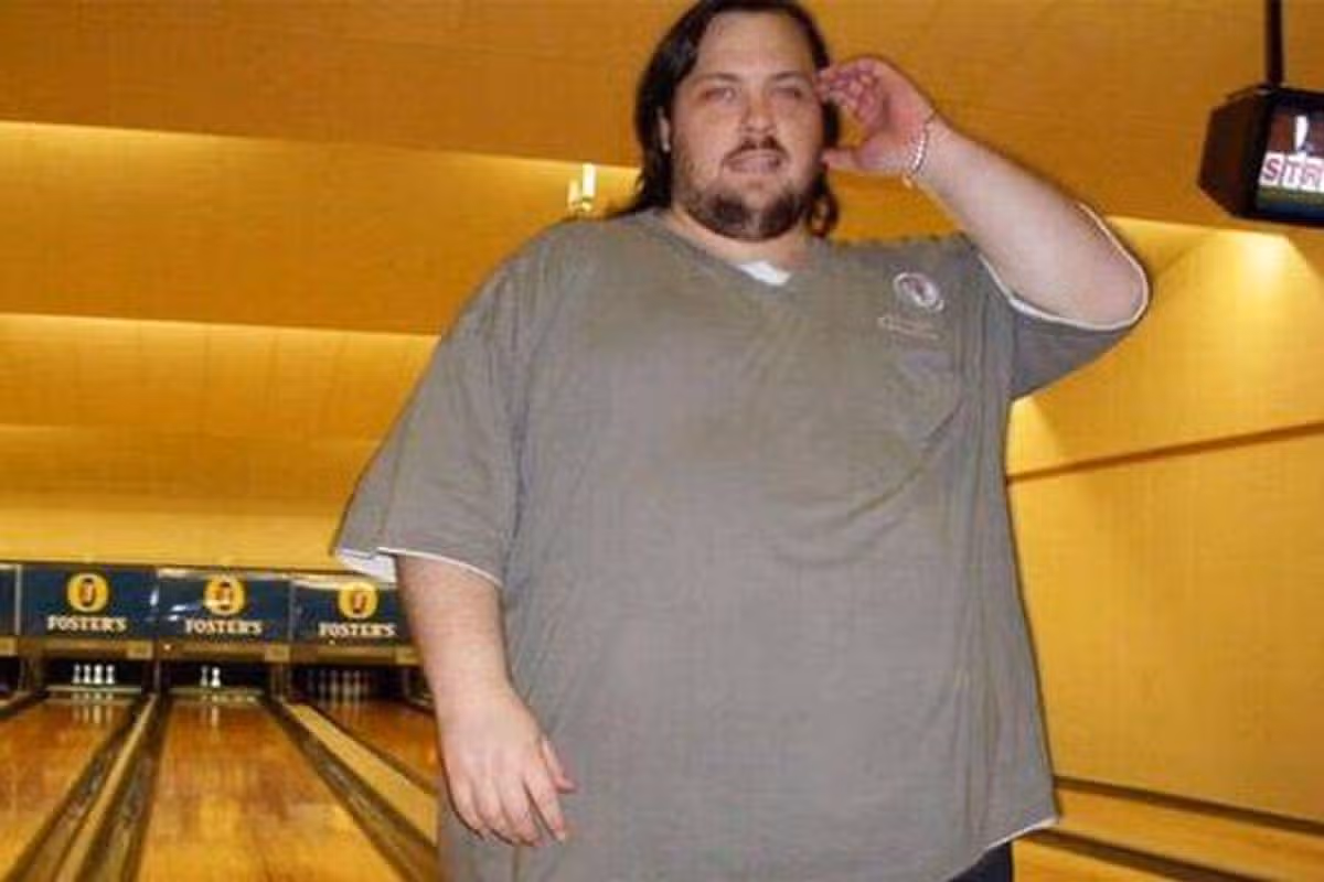 Mark before his weight loss transformation.