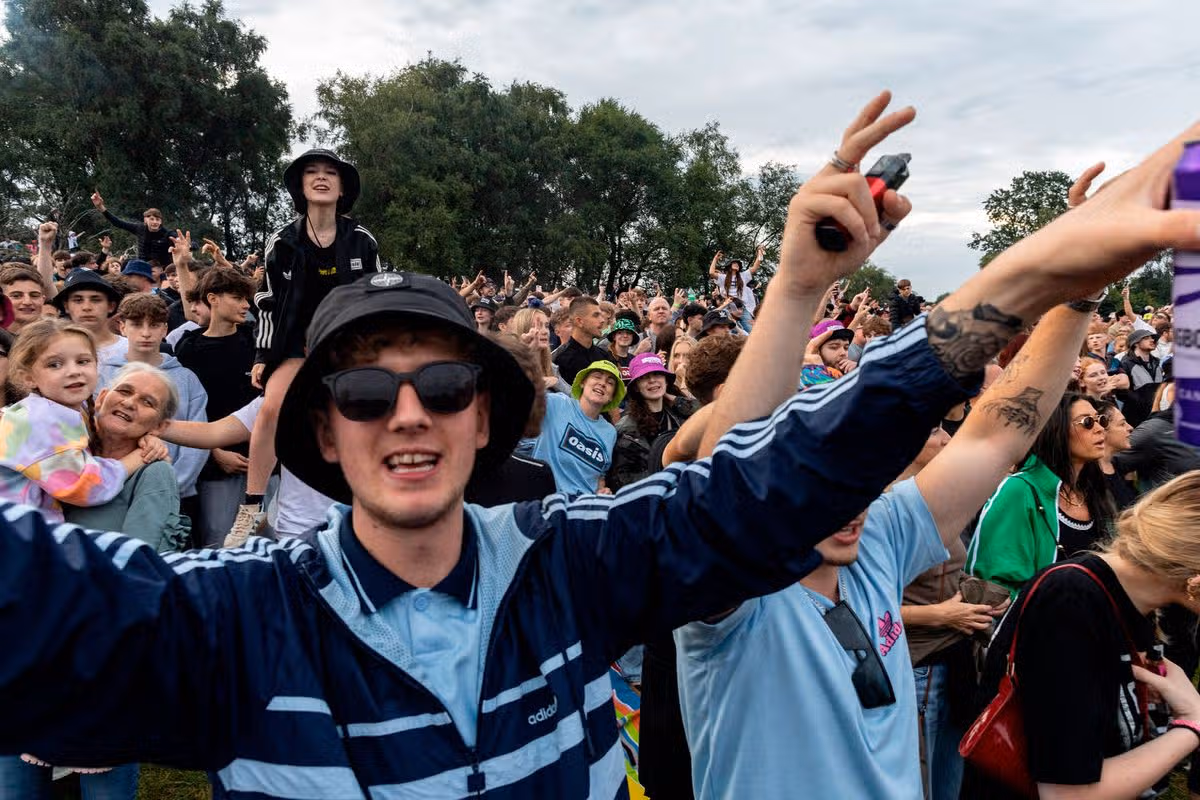 Oasis fans turned up at Gallagher Hill during the band's reunion gigs at Heaton Park