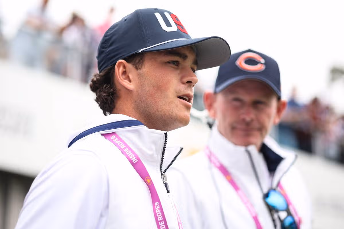 Jackson Koivun with Brandt Snedeker