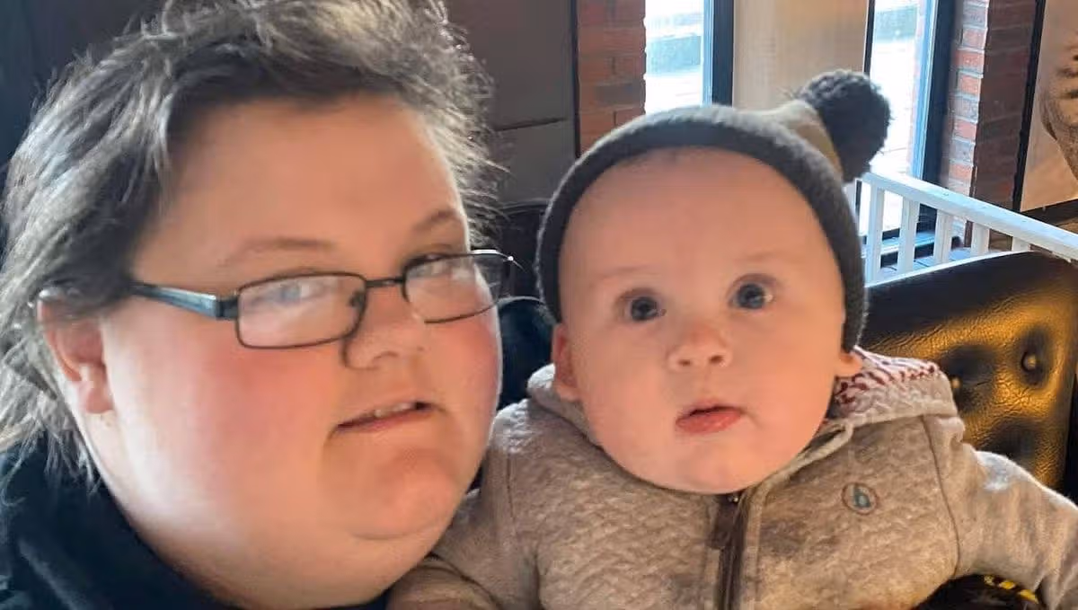 Tanya McCartney with baby Marcus
