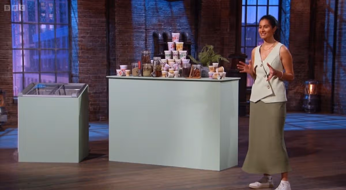 A contestant on Dragons' Den