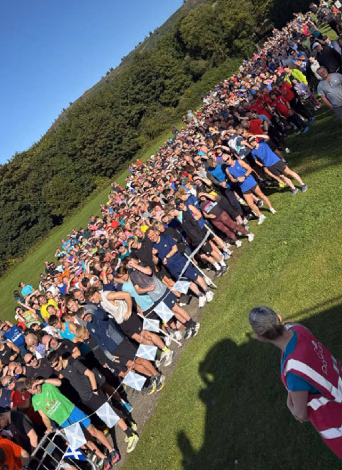 A huge number of runners joined in