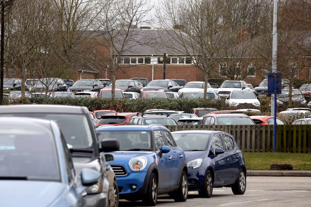 Wrexham Maelor is sometimes turned into a one-way system by cars parked illegally