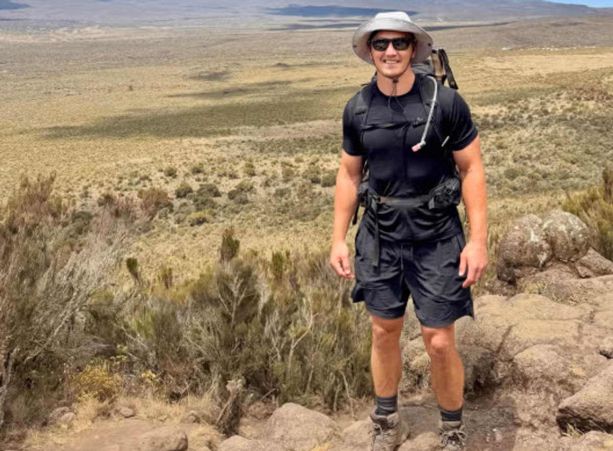 Davies recently climbed Mount Kilimanjaro in Africa