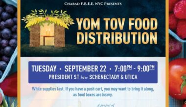 F.R.E.E. to Distribute Yom Tov Food in Crown Heights