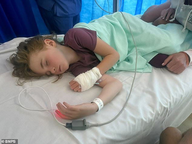 Keeva Hollow, eight, was hospitalised with campylobacter after swimming off Avon Beach, close to the entrance to the harbour
