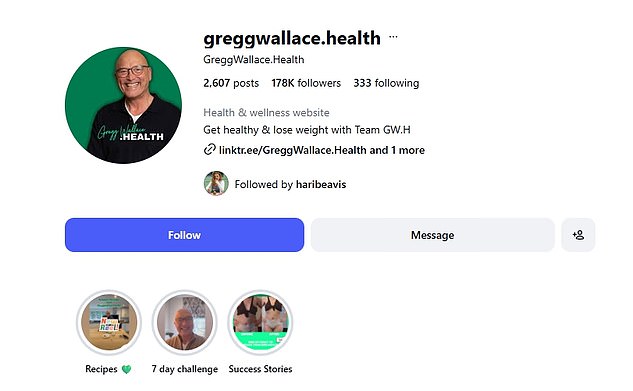 He also has an Instagram page which links to the website