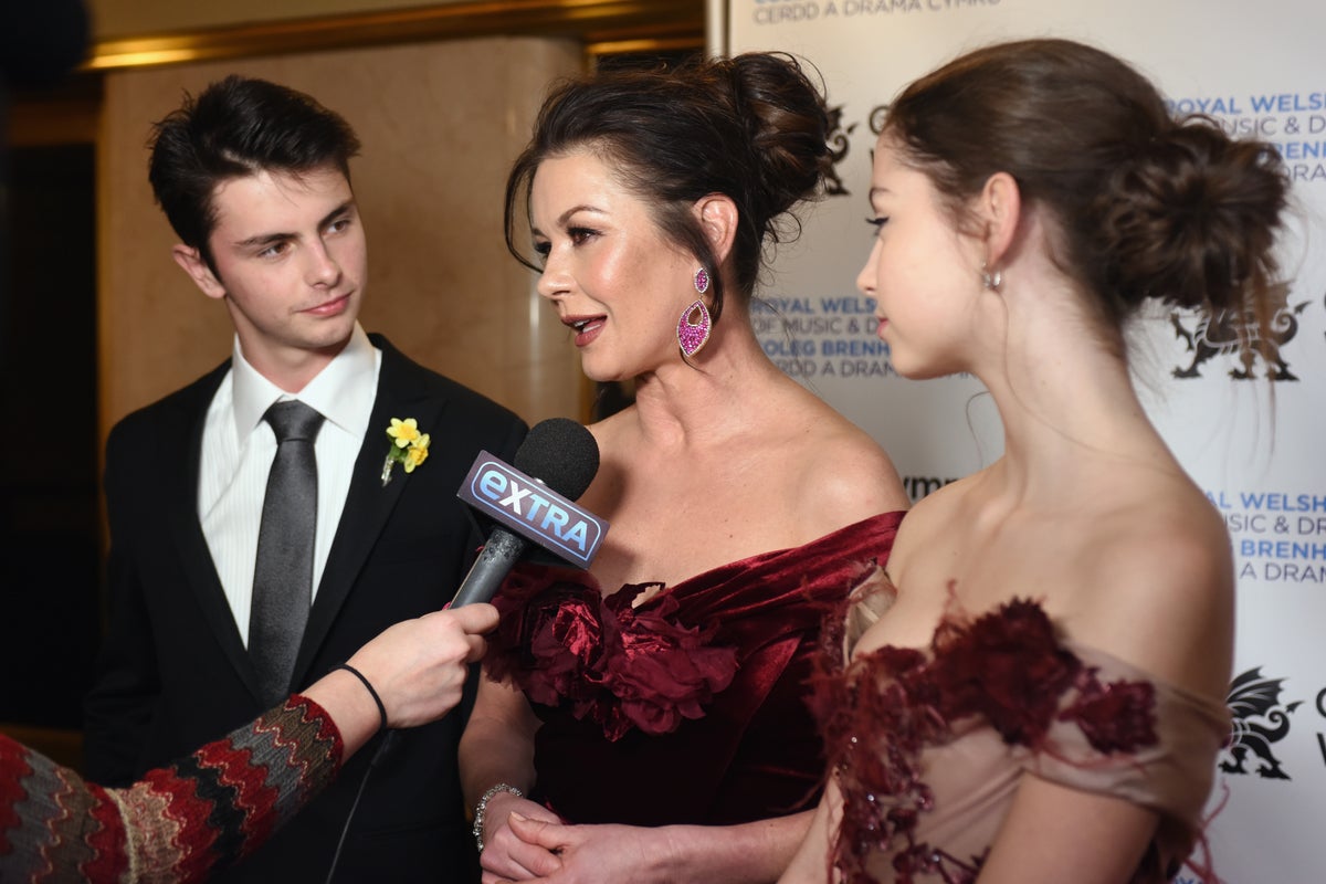 Catherine Zeta-Jones says calling her kids Dylan and Carys ‘nepo babies’ is ‘horrific’
