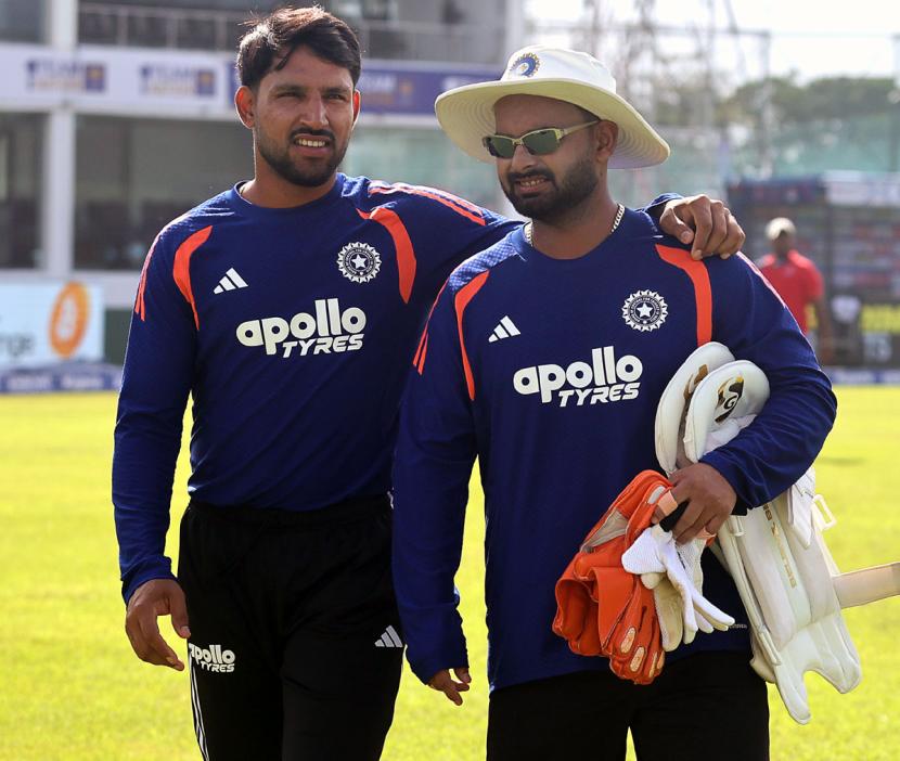 Dhruv Jurel with Rishabh Pant Dhruv Jurel with Rishabh Pant