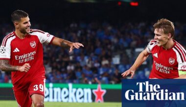 Ødegaard ‘edge’ delights Arteta as Arsenal secure narrow win at Napoli | Champions League