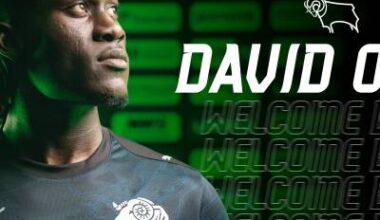SIGNING: David Ozoh Signs For Derby County On Permanent Deal - Blog