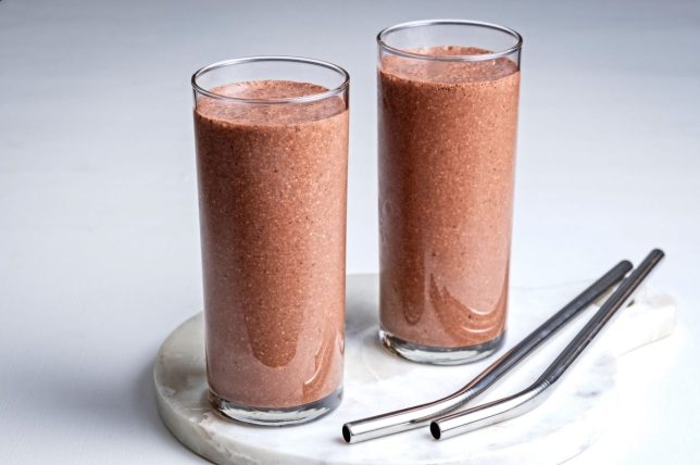 WASHINGTON, DC - AUGUST 12: Chocolate Milkshake Smoothies photographed for Food in Washington, DC on August 12, 2024 (Photo by Scott Suchman for The Washington Post via Getty Images; food styling by Lisa Cherkasky for The Washington Post via Getty Images)