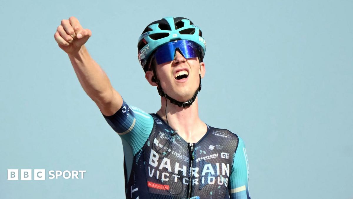 Jakob Omrzel celebrates victory