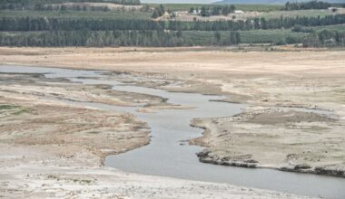 Theewaterskloof Dam in the Western Cape during the 2018 drought. Cape Town could be placed under water restrictions within weeks as the City warns of renewed pressure on the metro’s water supply.